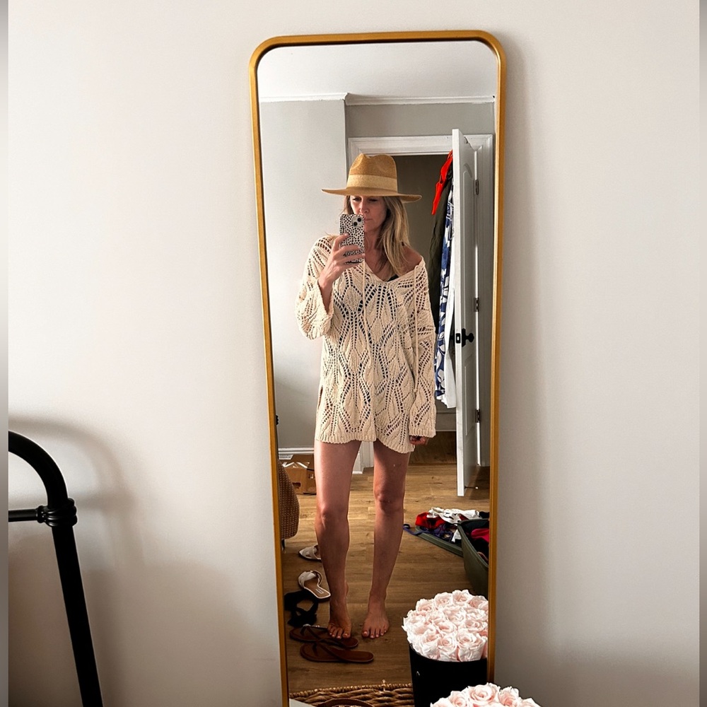 Zara Knit Crochet Tunic Cover-up